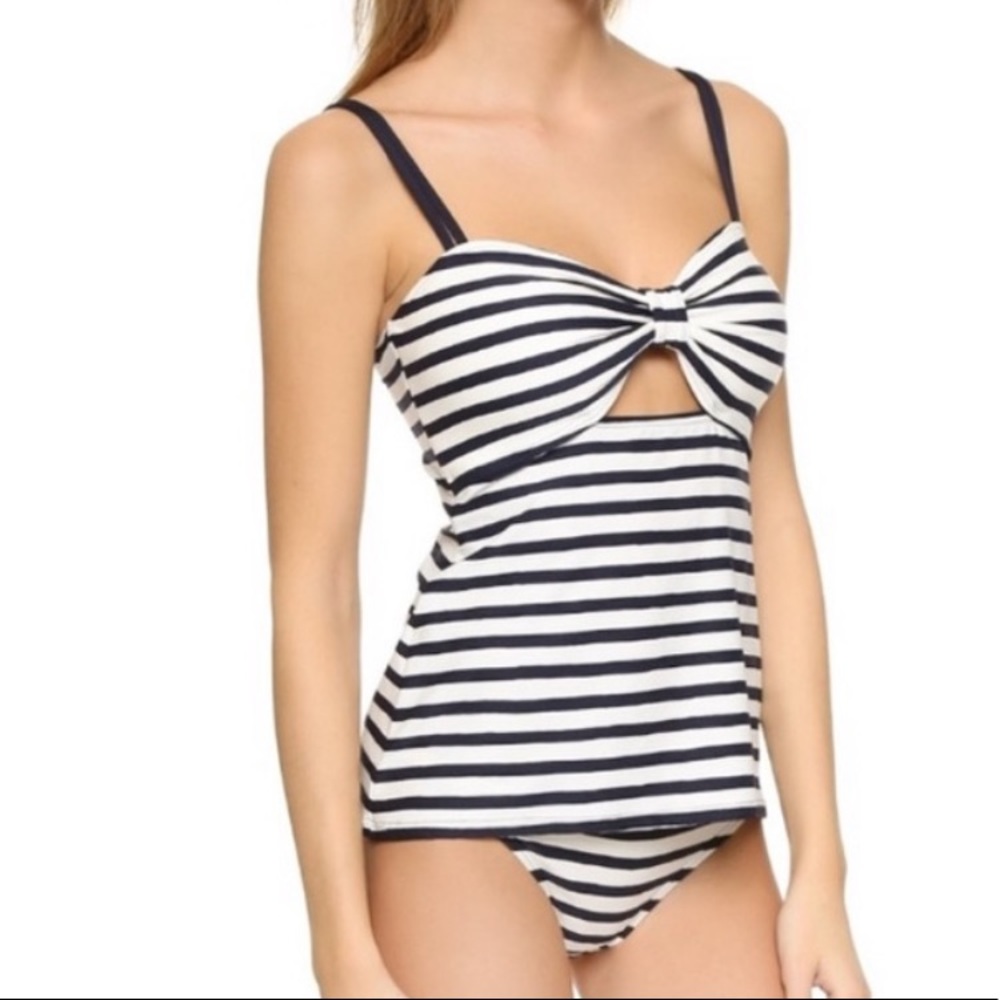 Kate Spade Navy/Cream Tankini